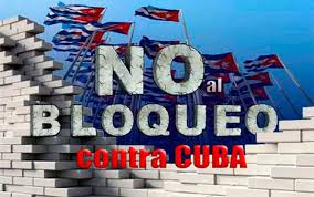 Trabajadores cubanos contra el bloqueo